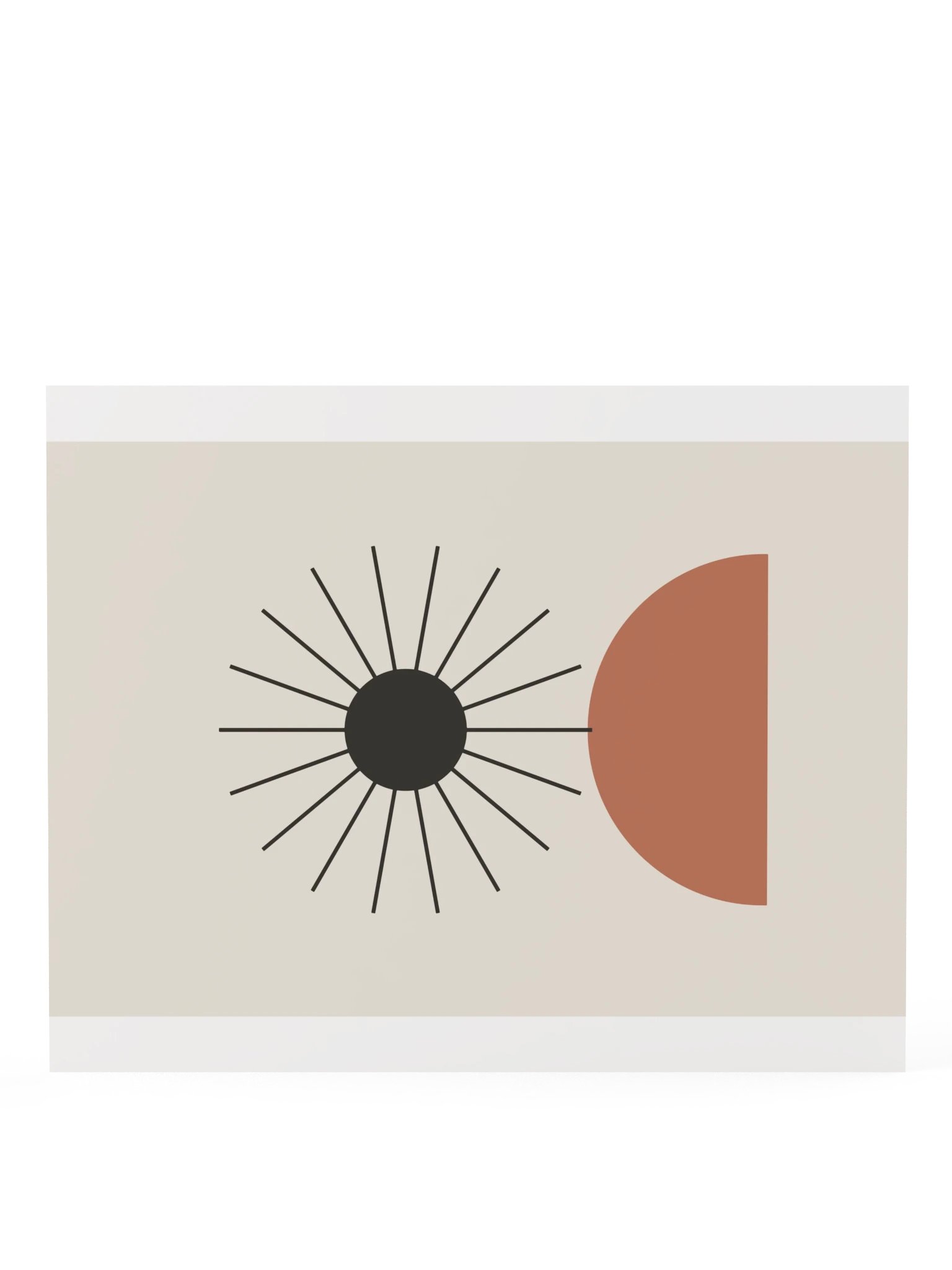 Charcoal Sun Print | Earthy Bathroom Wall Art product image (8)