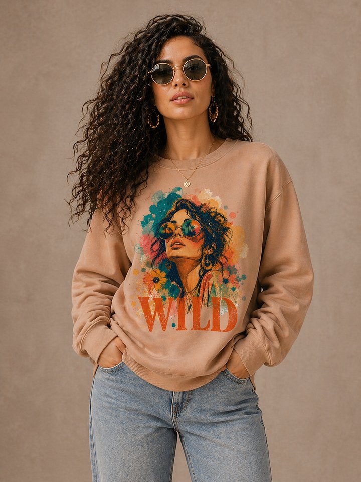 WILD Graphic Sweatshirt – Premium Cotton Crewneck product image (1)