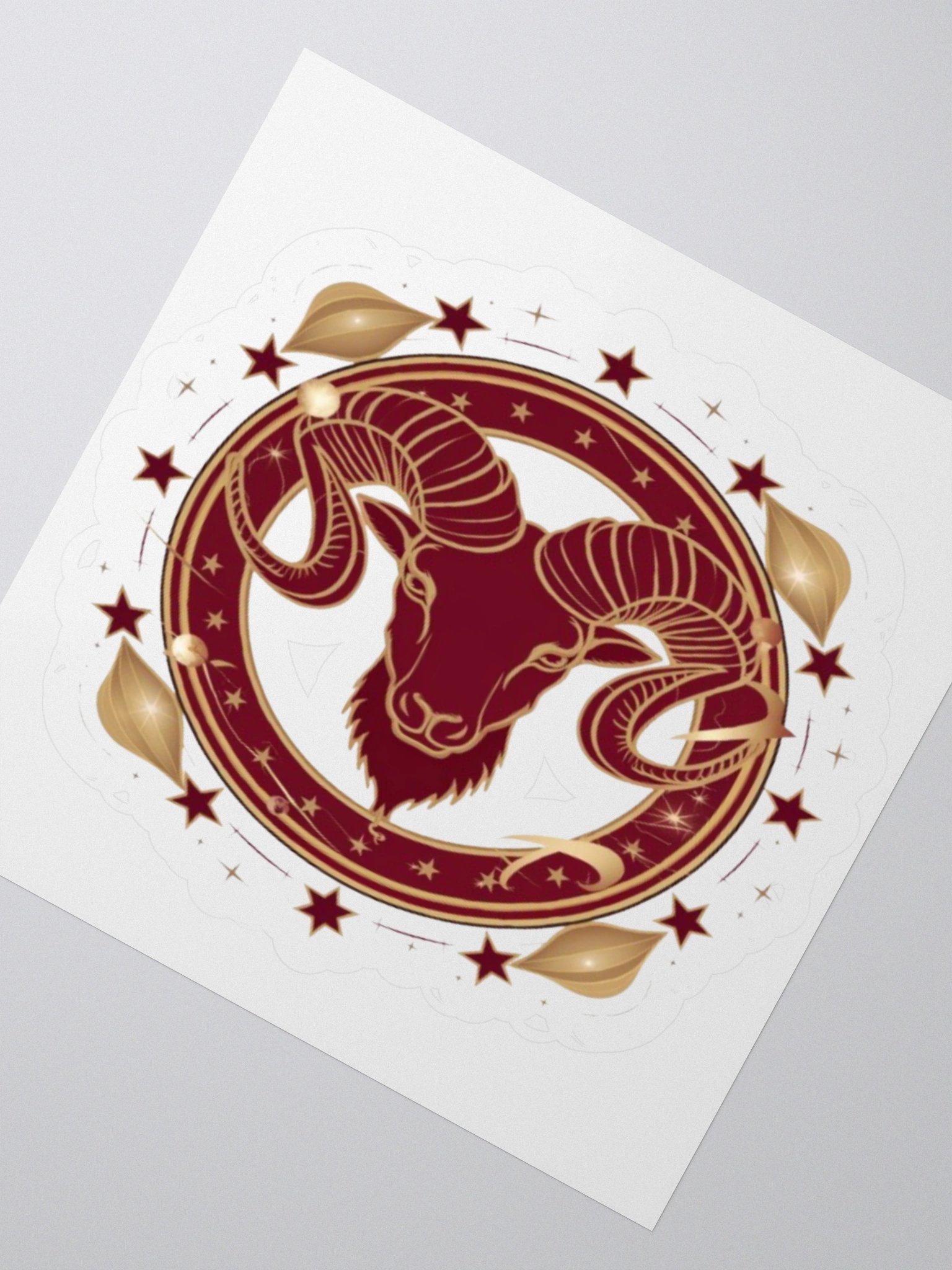 Aries Zodiac Kisscut Sticker - Exclusive Design by TDS Music product image (4)