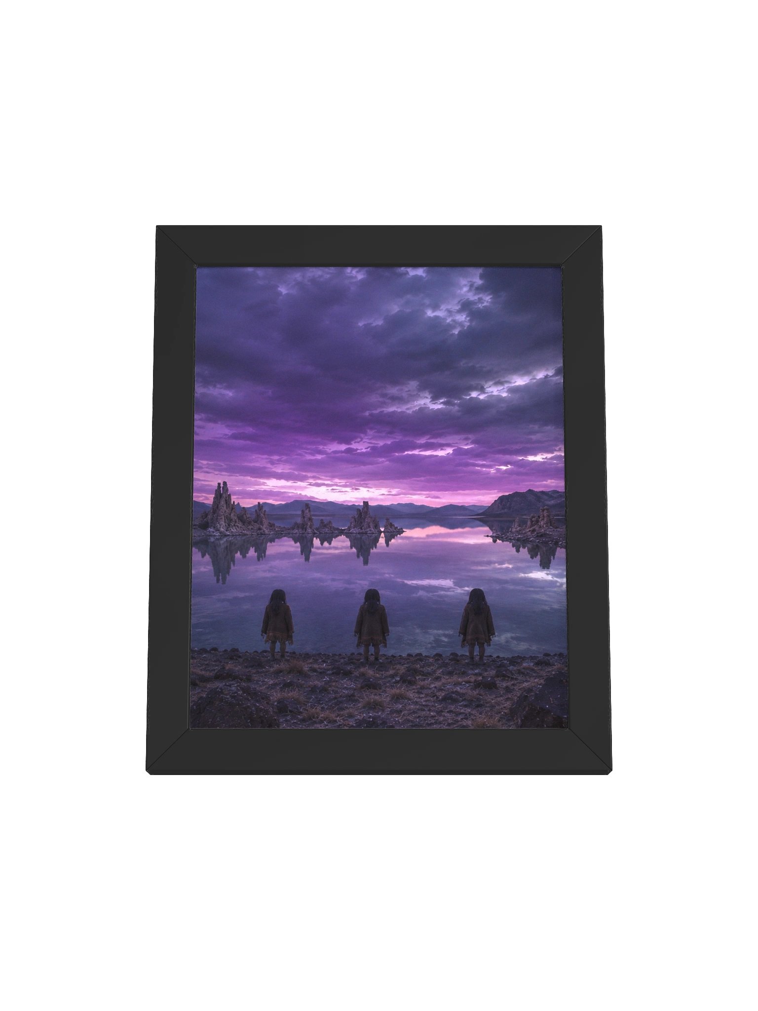 WATER BABIES OF PYRAMID LAKE FRAMED PRINT product image (1)
