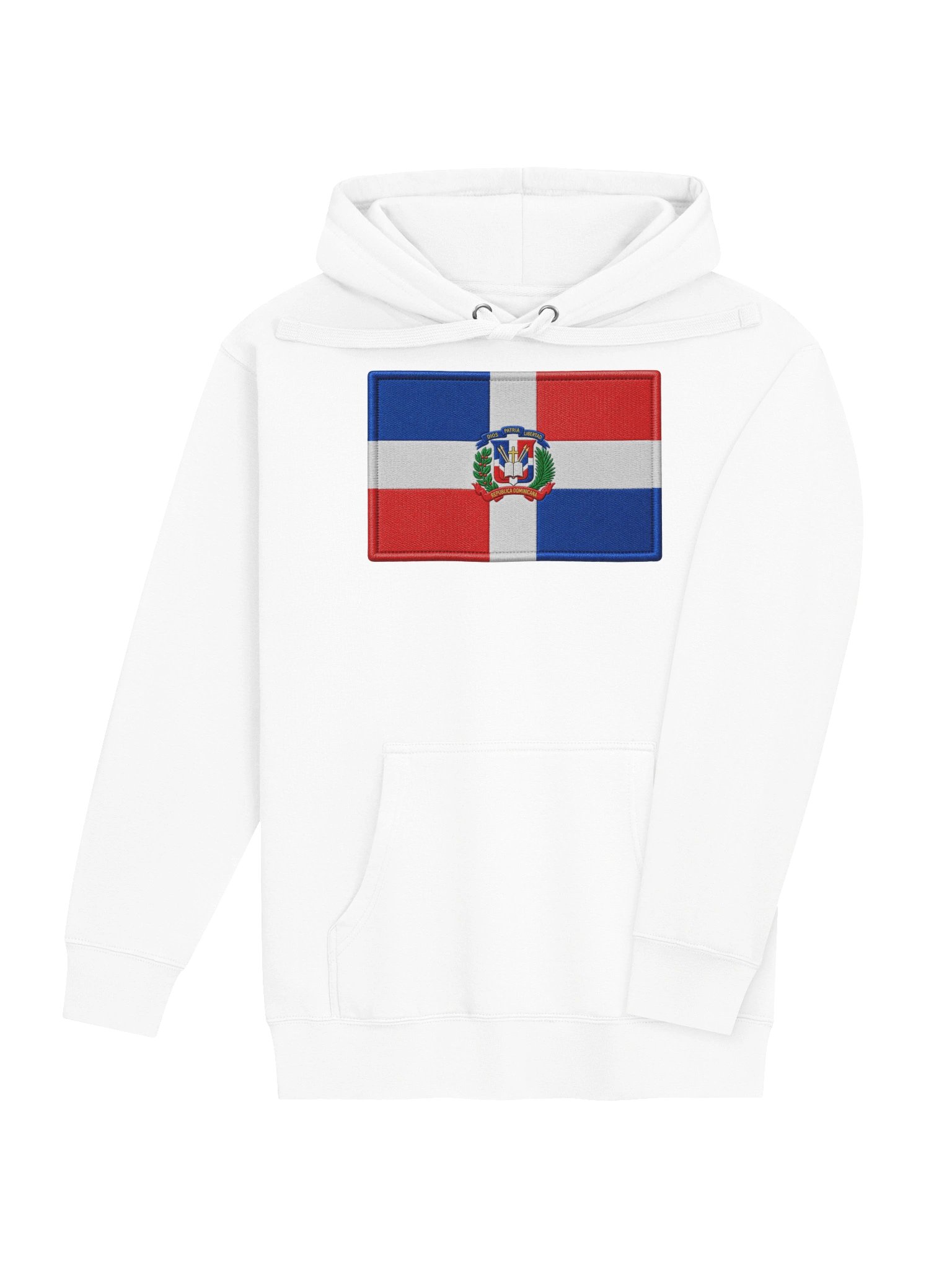 Recovery Cypher™ — Dominican Pride White Hoodie product image (4)