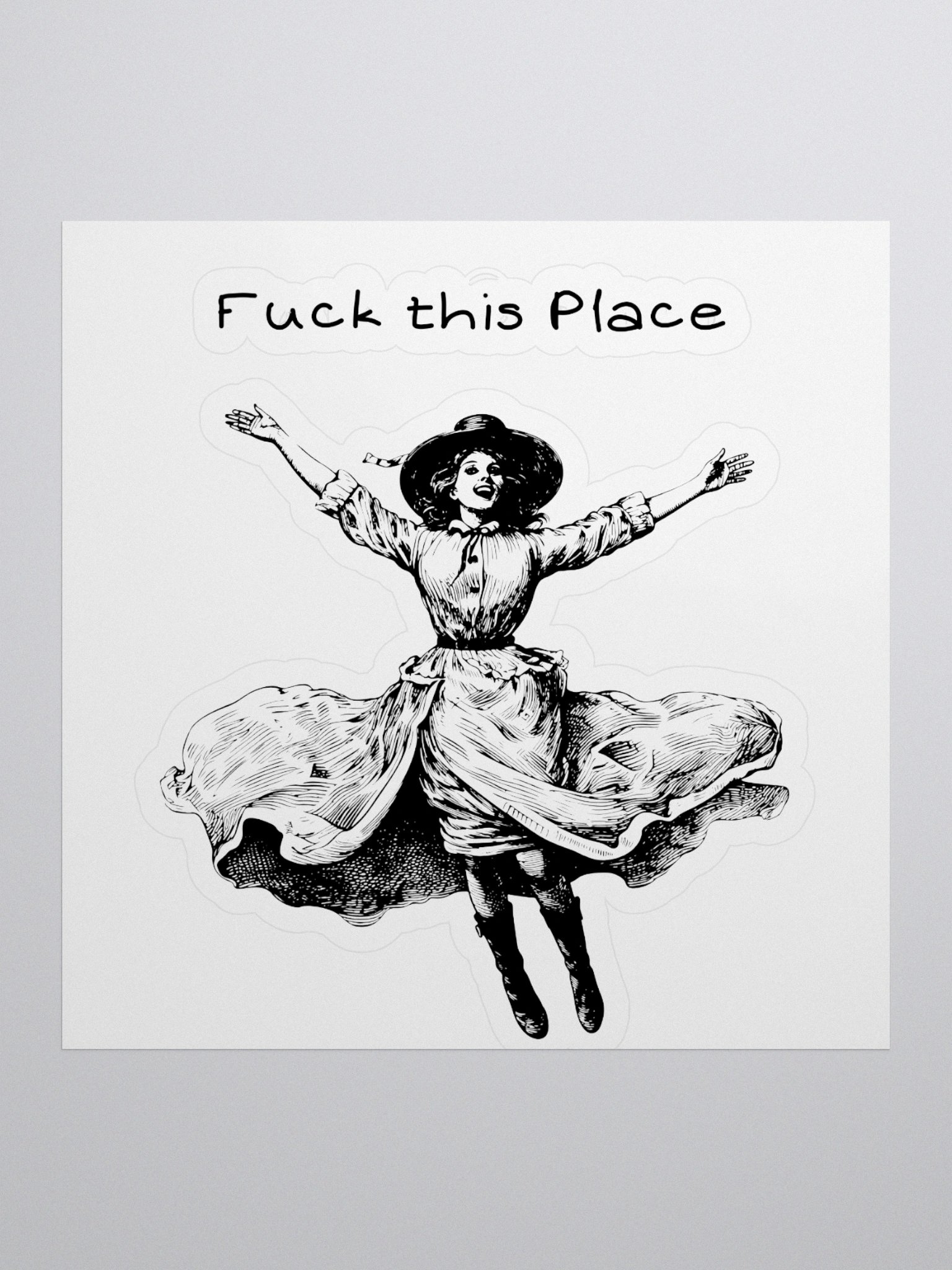 F**k this place sticker product image (1)