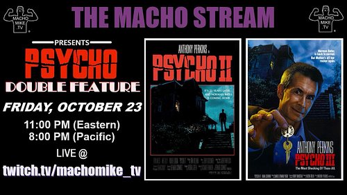 TONIGHT - Just in time for Halloween is a double feature of Anthony Perkins as Norman Bates going a little mad! Join us LIVE ...