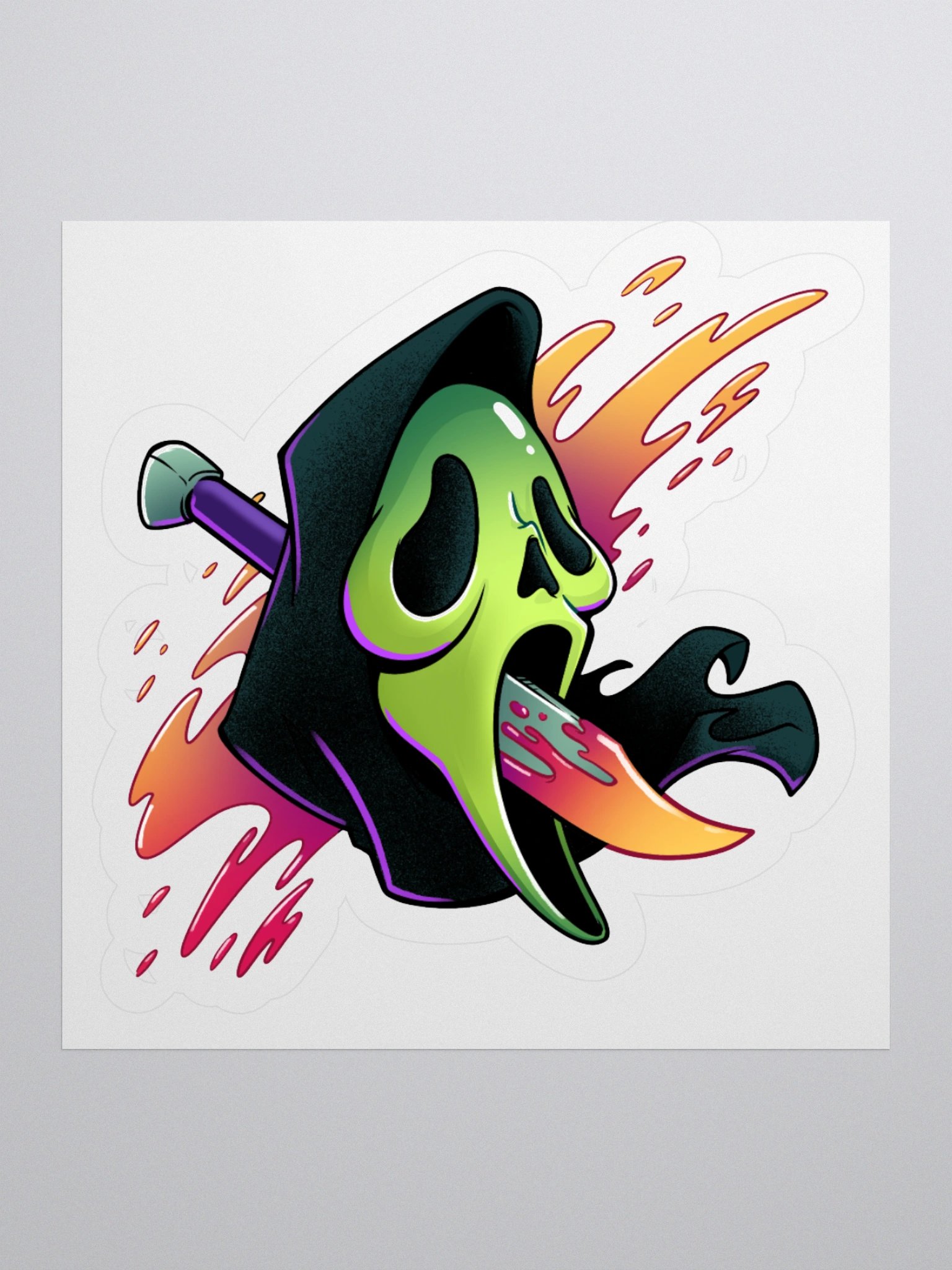 Stab Die-Cut Sticker product image (4)