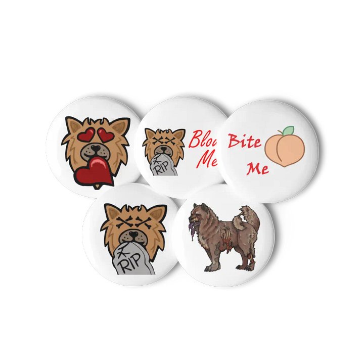 Zombiepupp Pins (Set of 5) product image (3)