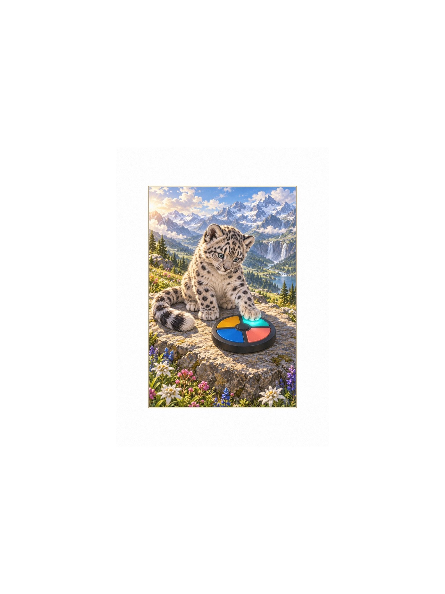 Pattern Paws Small Art Print product image (1)