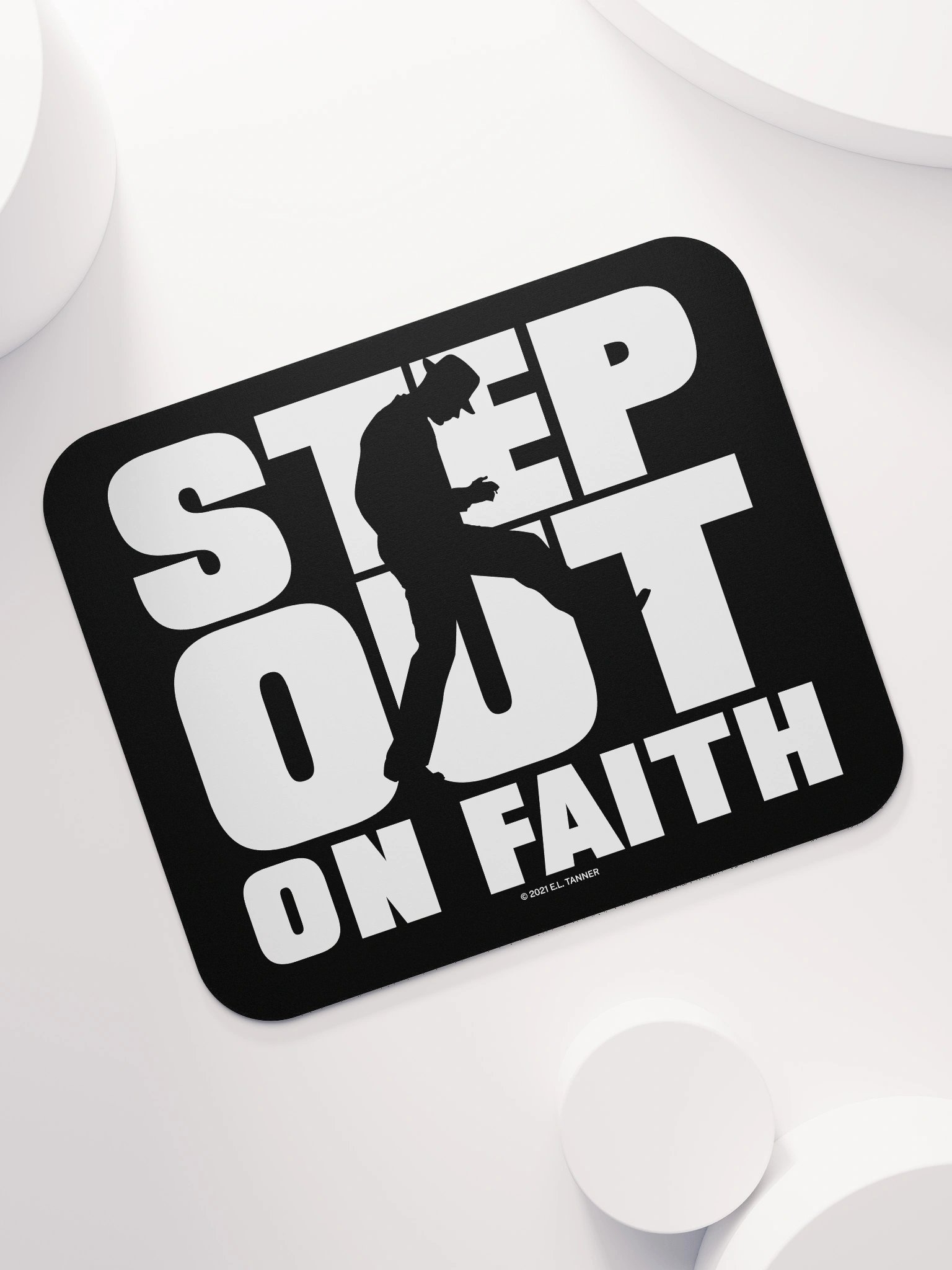 Step Out on Faith, Wht Mouse Pad product image (7)