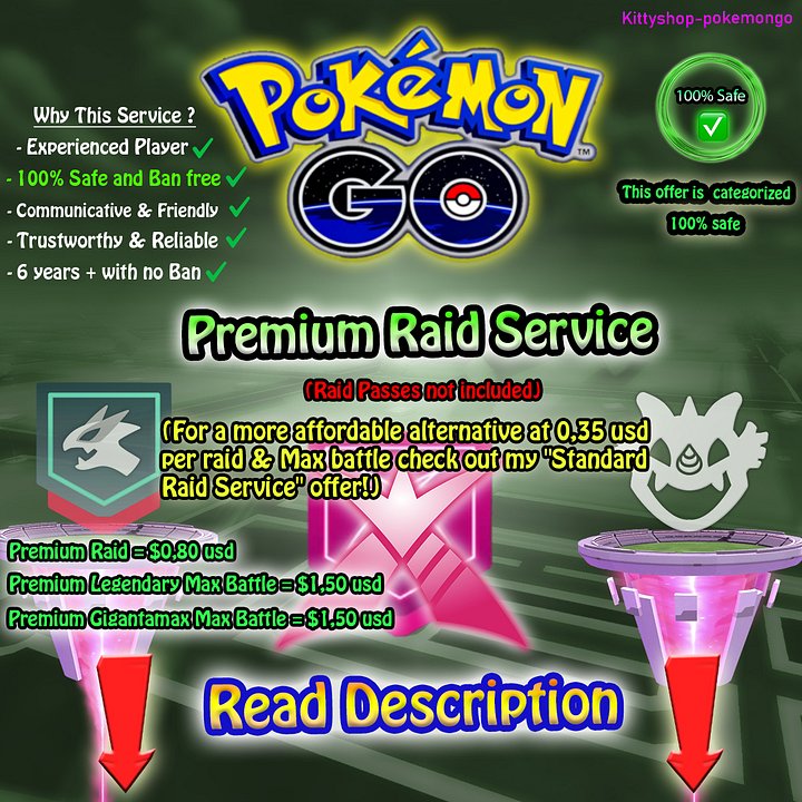 🟢(Safe Raid) Premium Raid and Max Battle Service (100% Safe) ✅ product image (1)