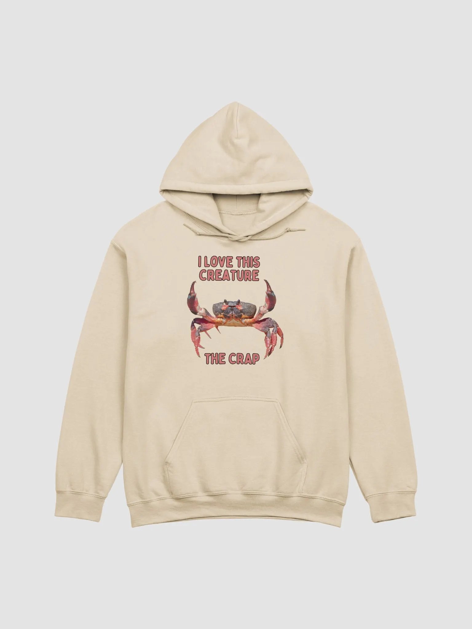 I love this creature the crab hoodie product image (1)