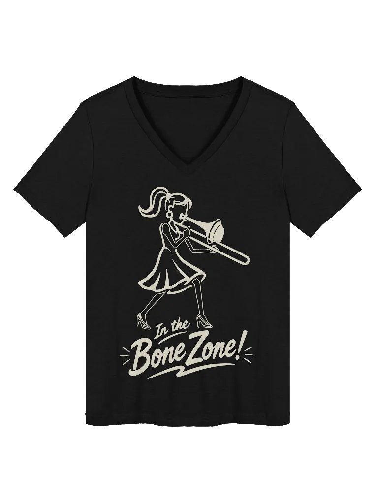 In the Bone Zone! Women's V-Neck Tee product image (1)