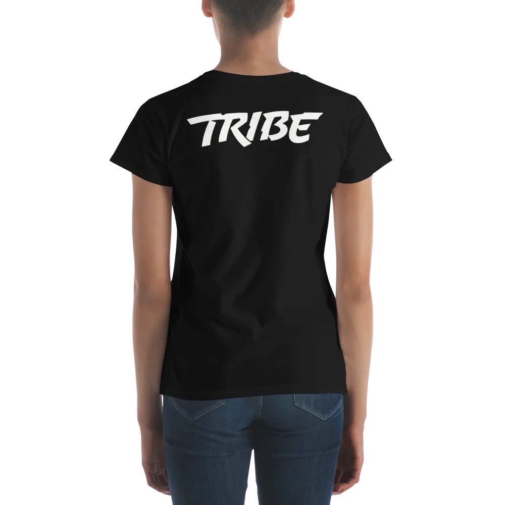 Women's Paint Splat Headphones Front | Tribe Back Print Gildan Middleweight T-Shirt product image (4)