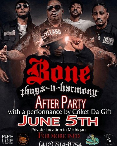 YO. This ain't just another show. June 5th, I'm performing at the BONE THUGS-N-HARMONY after party in Michigan. 🔥 These legen...