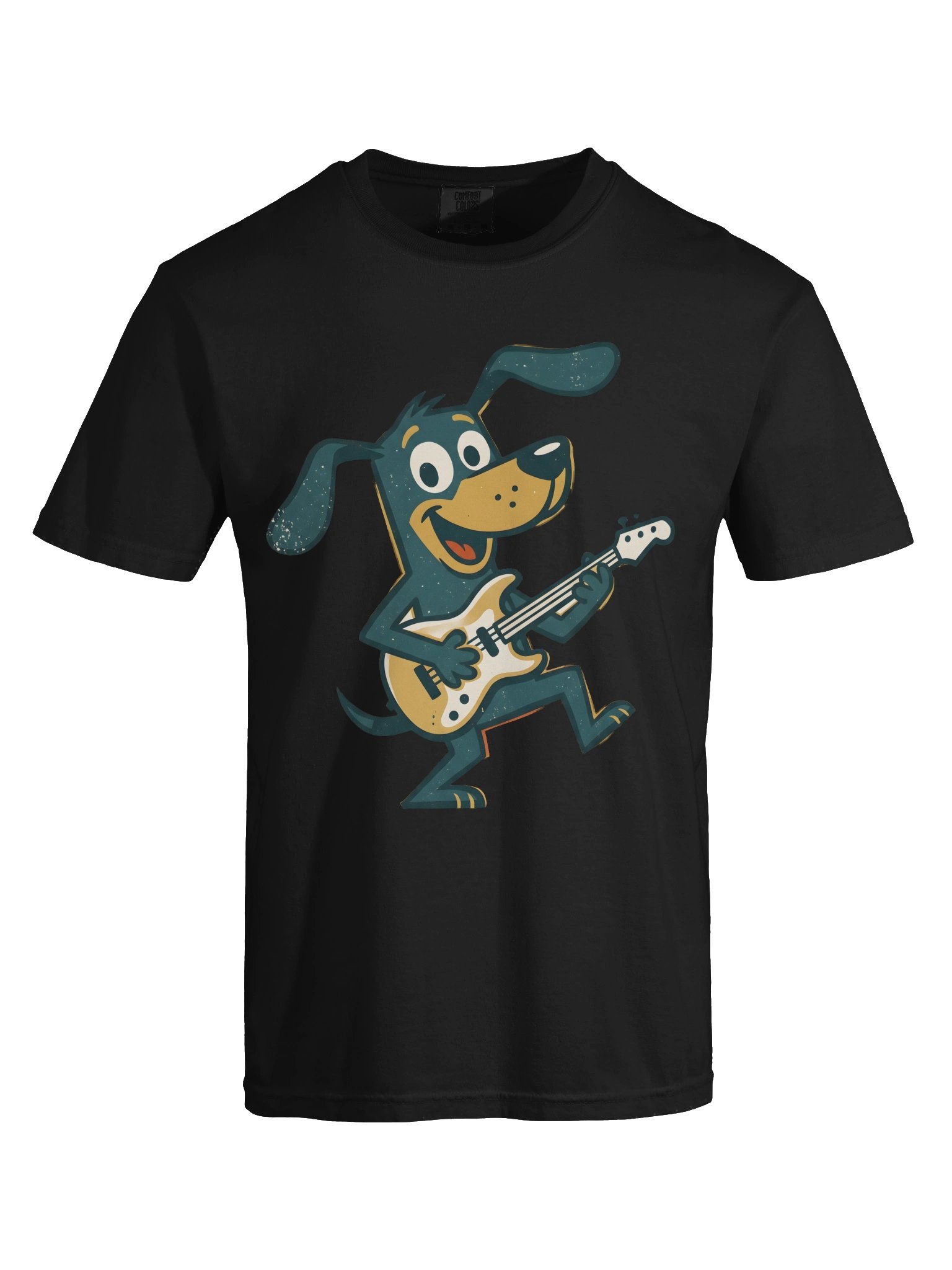 Retro Dog Playing Bass Guitar Shirt – Vintage Cartoon Bassist Tee, Funny Musician Gift for Dog Lovers & Bass Players product image (118)