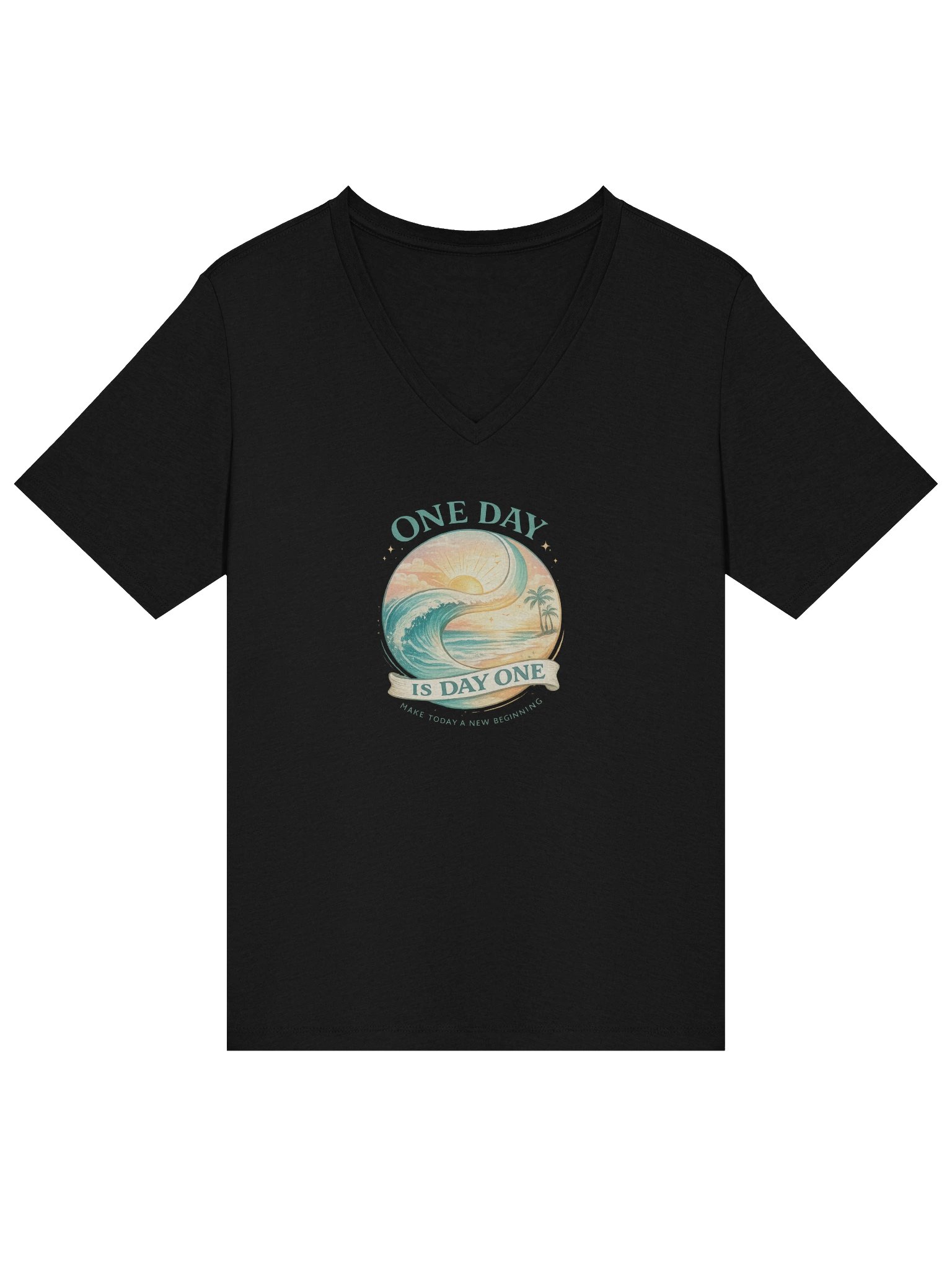 One Day Is Day One — Disney With Sean Show V-neck T-Shirt product image (15)