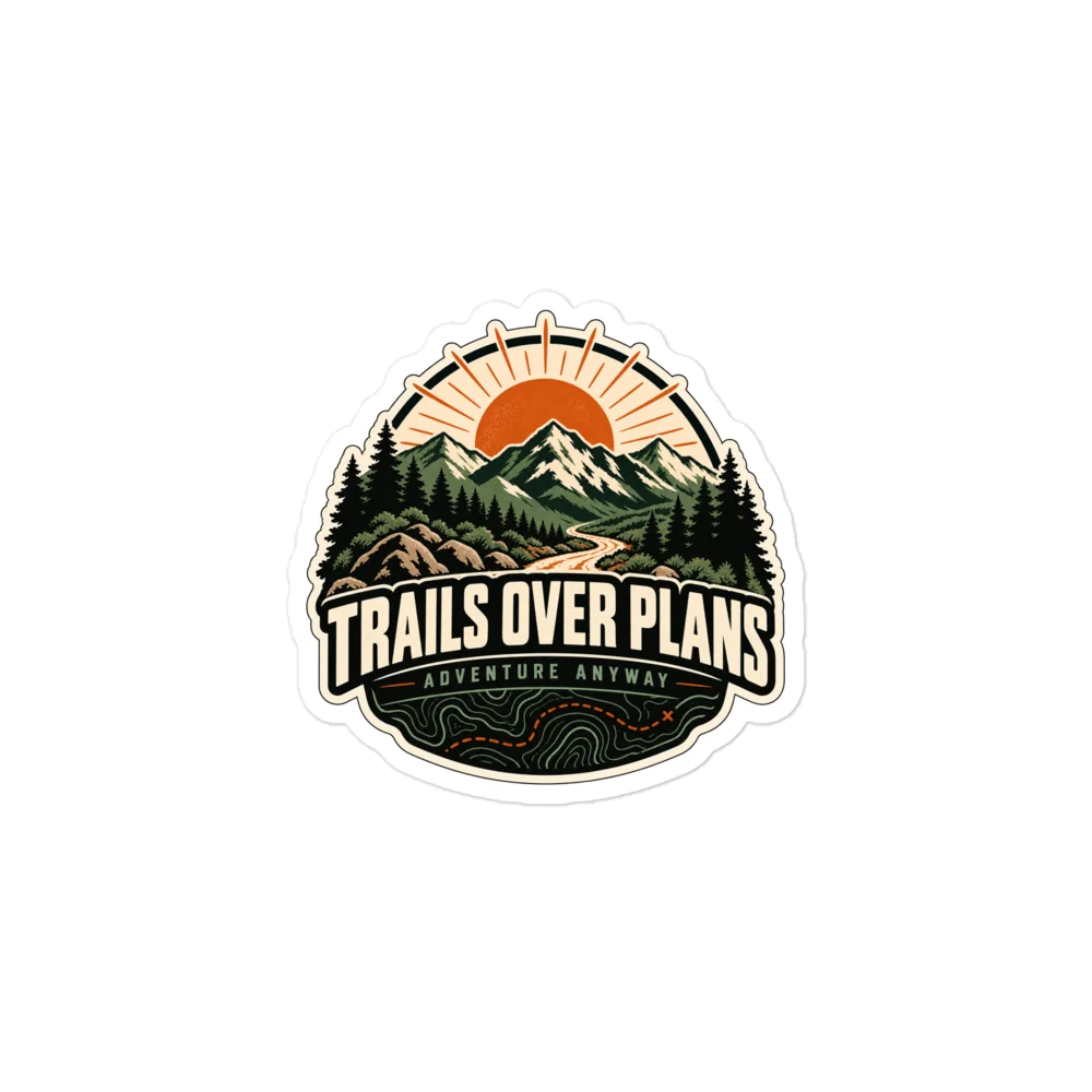 Trails Over Plains Adventure Kiss Cut Sticker product image (1)