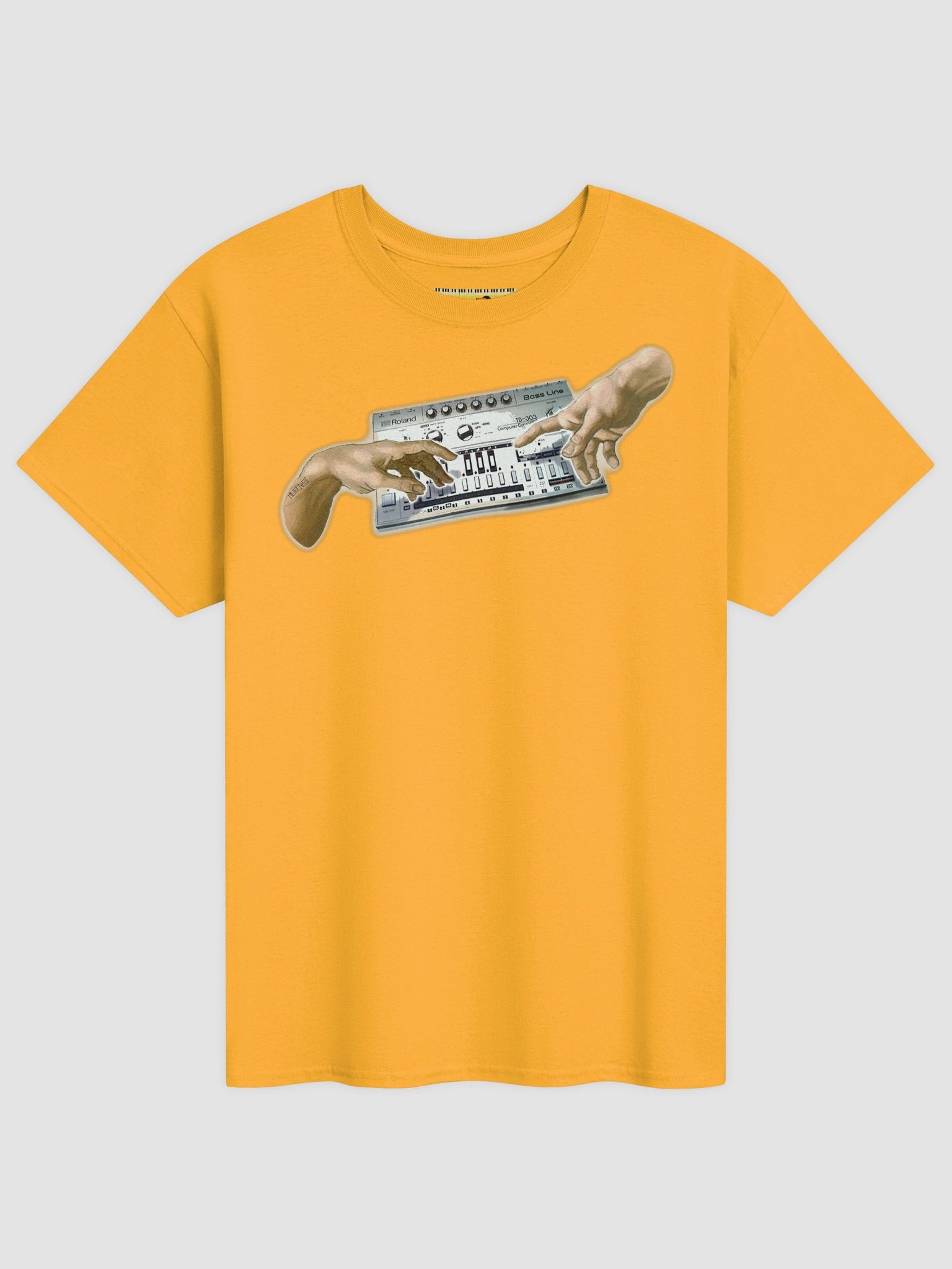 The creation (tb-3-0-3 tribute), classic synth Tribute by Frank Fonik, Techno EDM Unisex t-shirt product image (1)