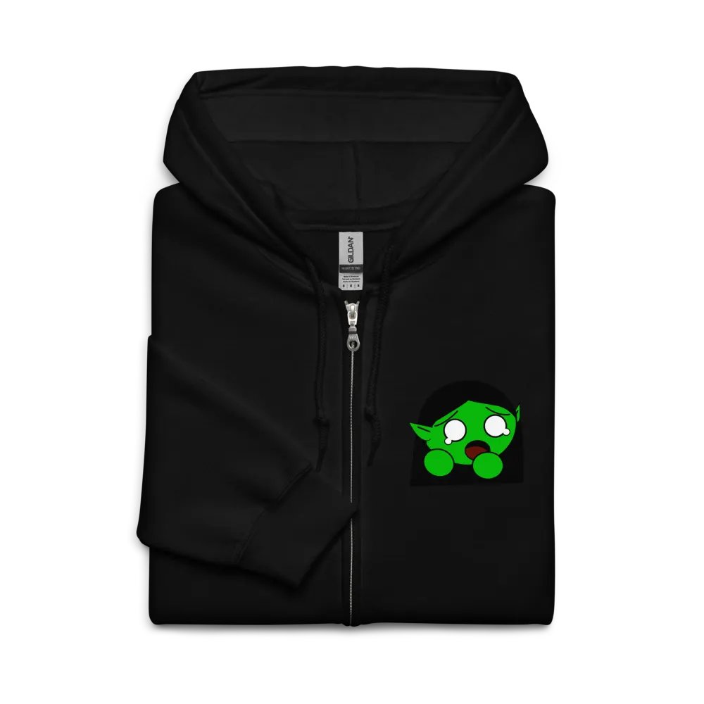 Scared Gremlin Zip-Up Hoodie product image (5)