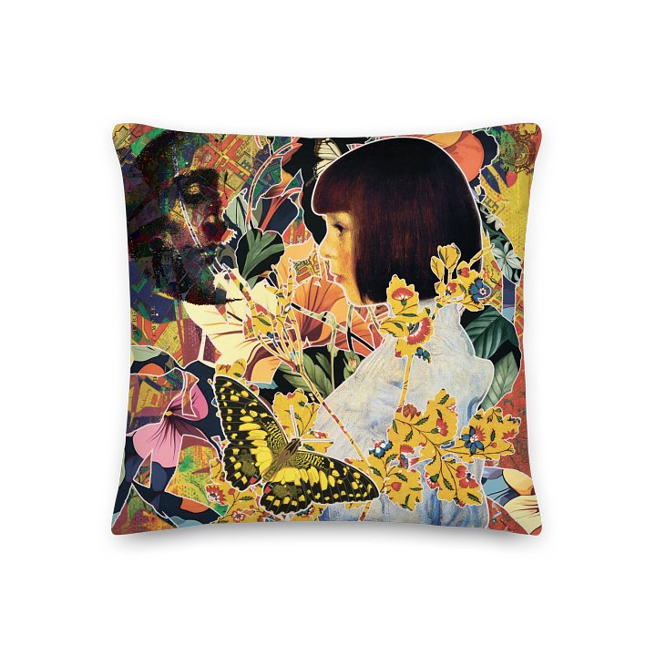 'El Secreto de la Mariposa' (The Butterfly's Secret) by Edward Martin Premium Pillow product image (1)