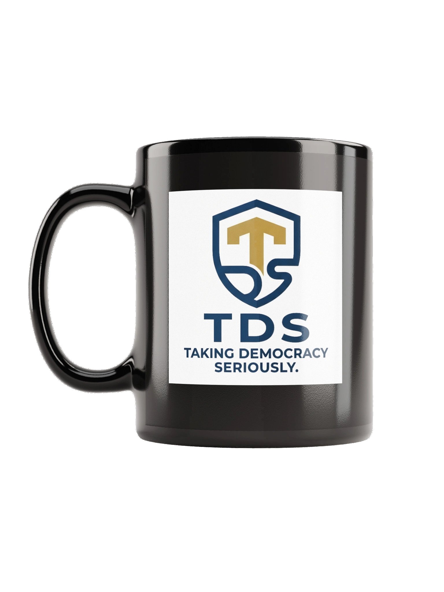 TDS: Black Glossy Mug product image (1)