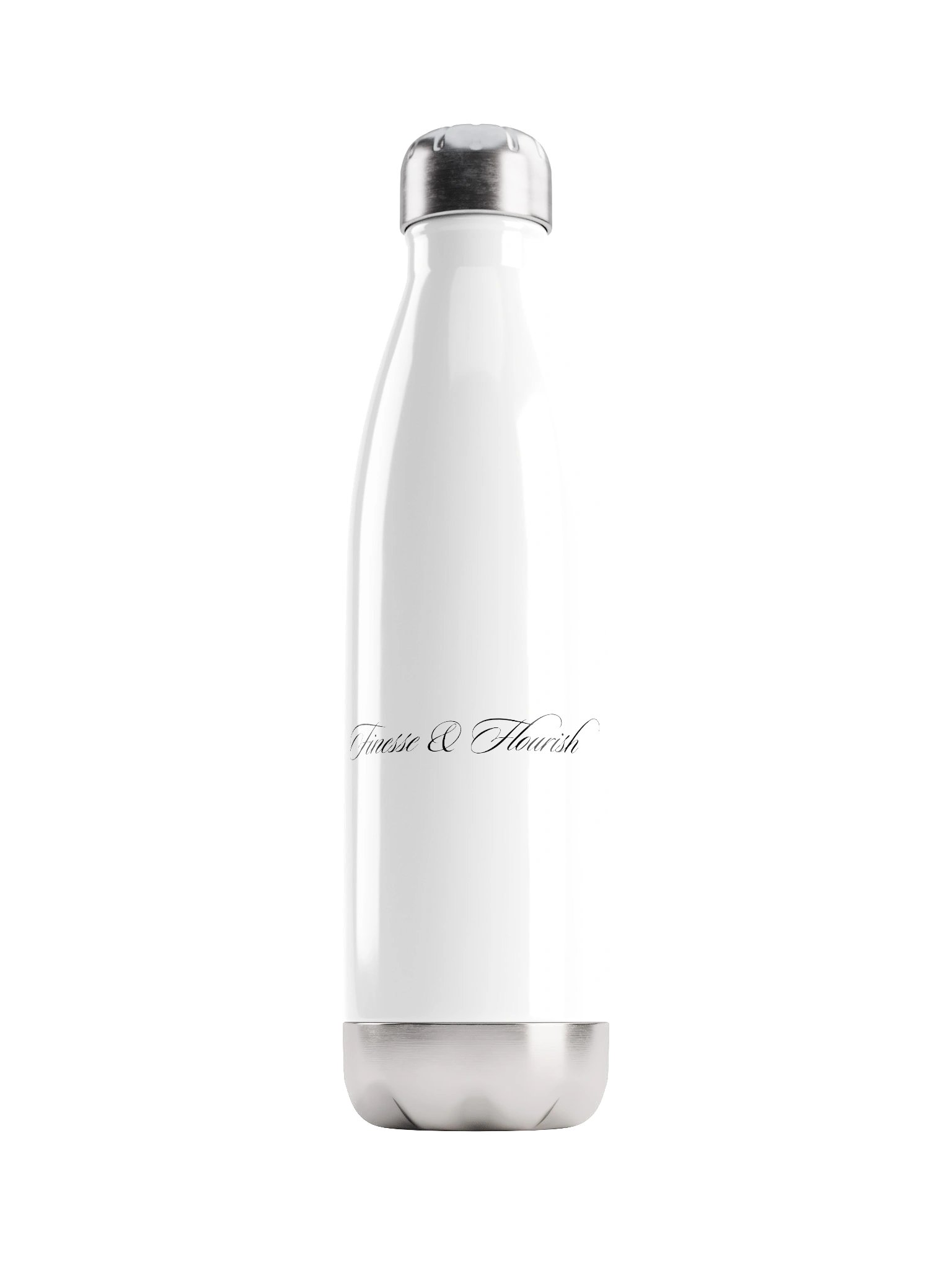 F&F Script Stainless Steel Water Bottle product image (1)