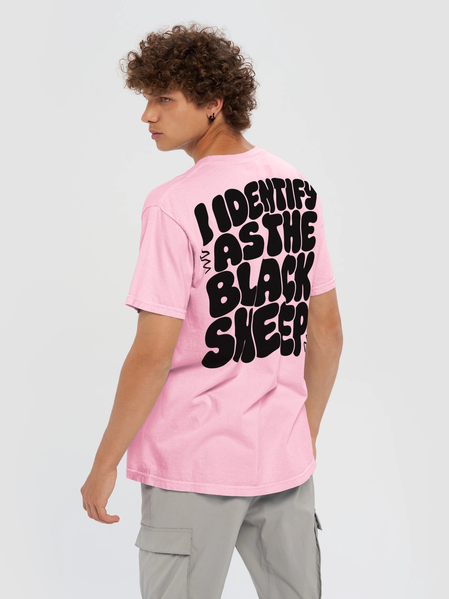 I Identify as the Black Sheep Tee (Front and Back Print) light product image (18)