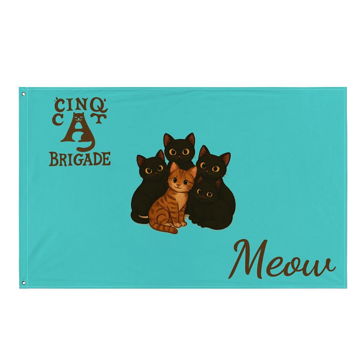 Meow Madness All-Over Flag product image (1)