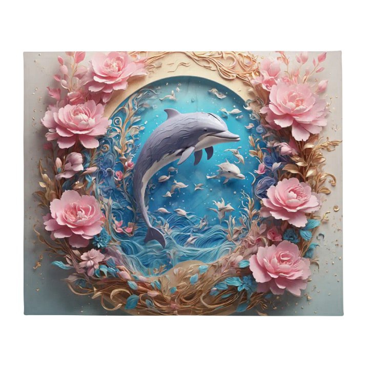 Dolphin throw blanket product image (13)