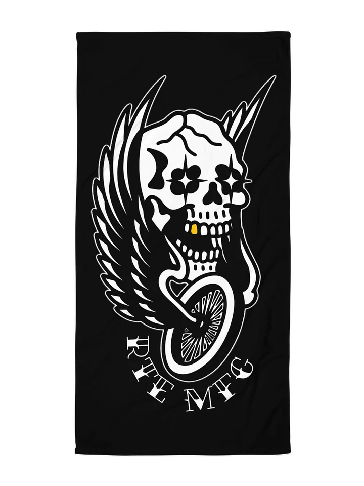 GOLD TOOTH SKULL RIDER BEACH TOWEL product image (1)