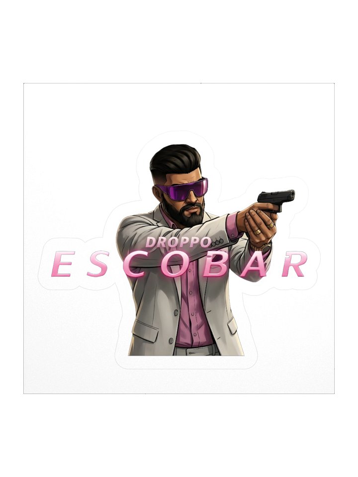Droppo Escobar 007 Pose Peel Sticker product image (1)