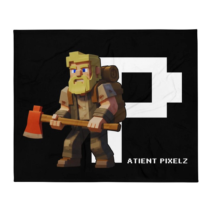 Patient PixelZ P Logo Throw Blanket product image (2)