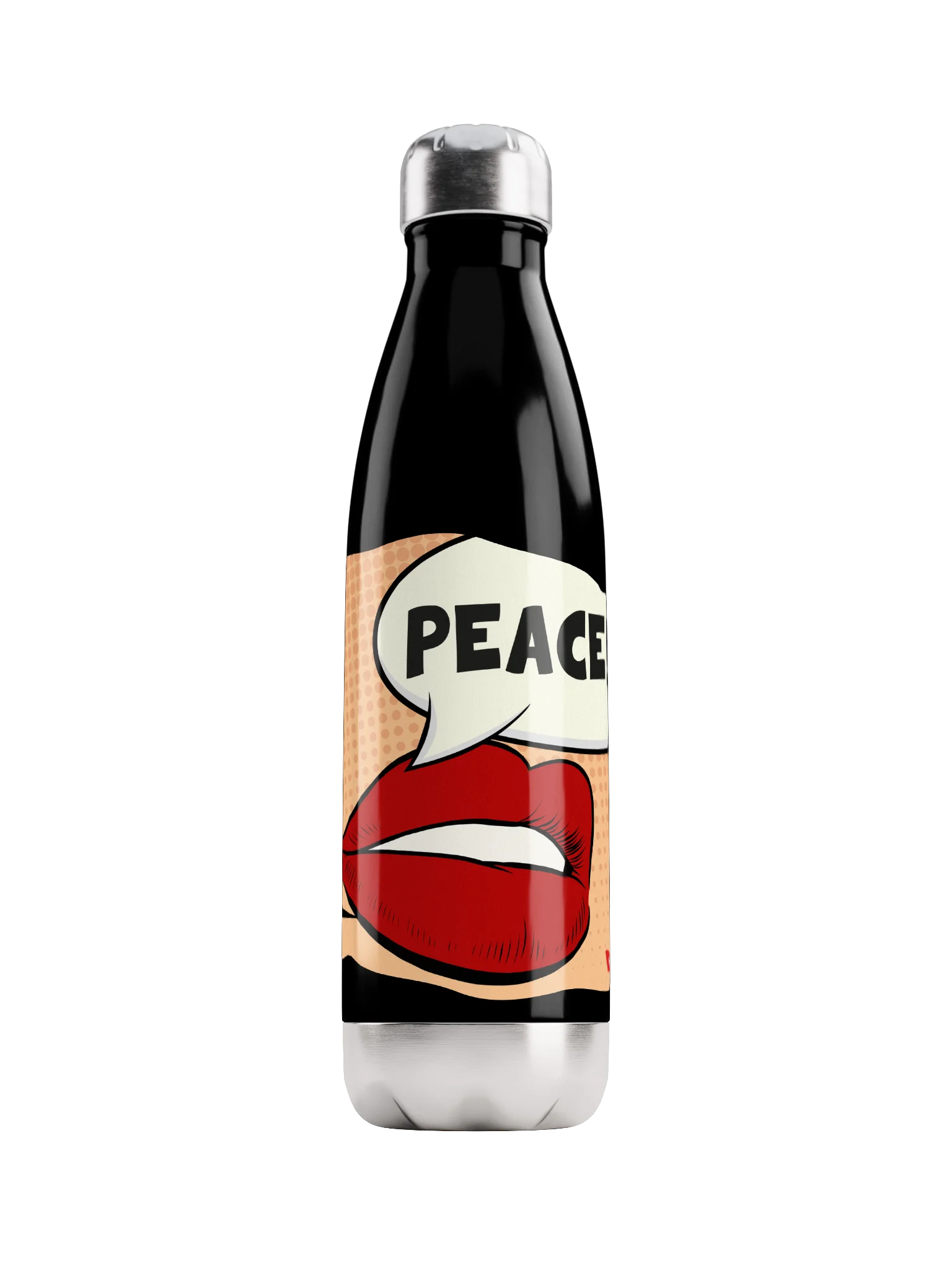 STAINLESS STEEL WATER BOTTLE, PEACE product image (3)