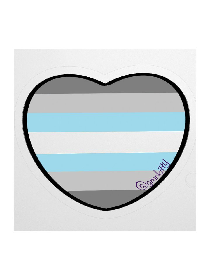Demiboy Pride Heart Sticker product image (3)