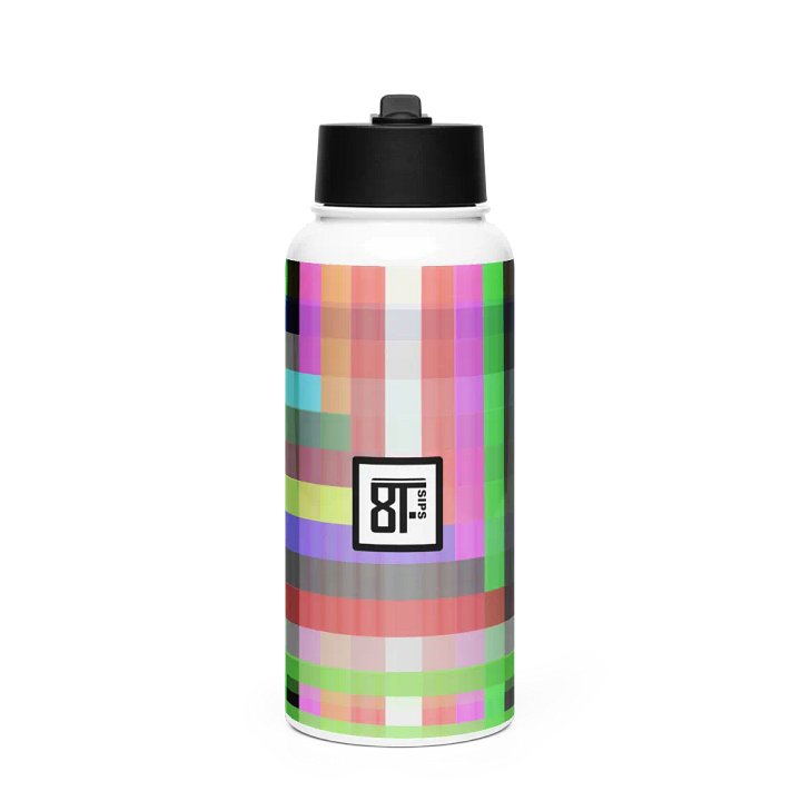 8T Sips Mosaic Stainless Steel Water Bottle product image (1)