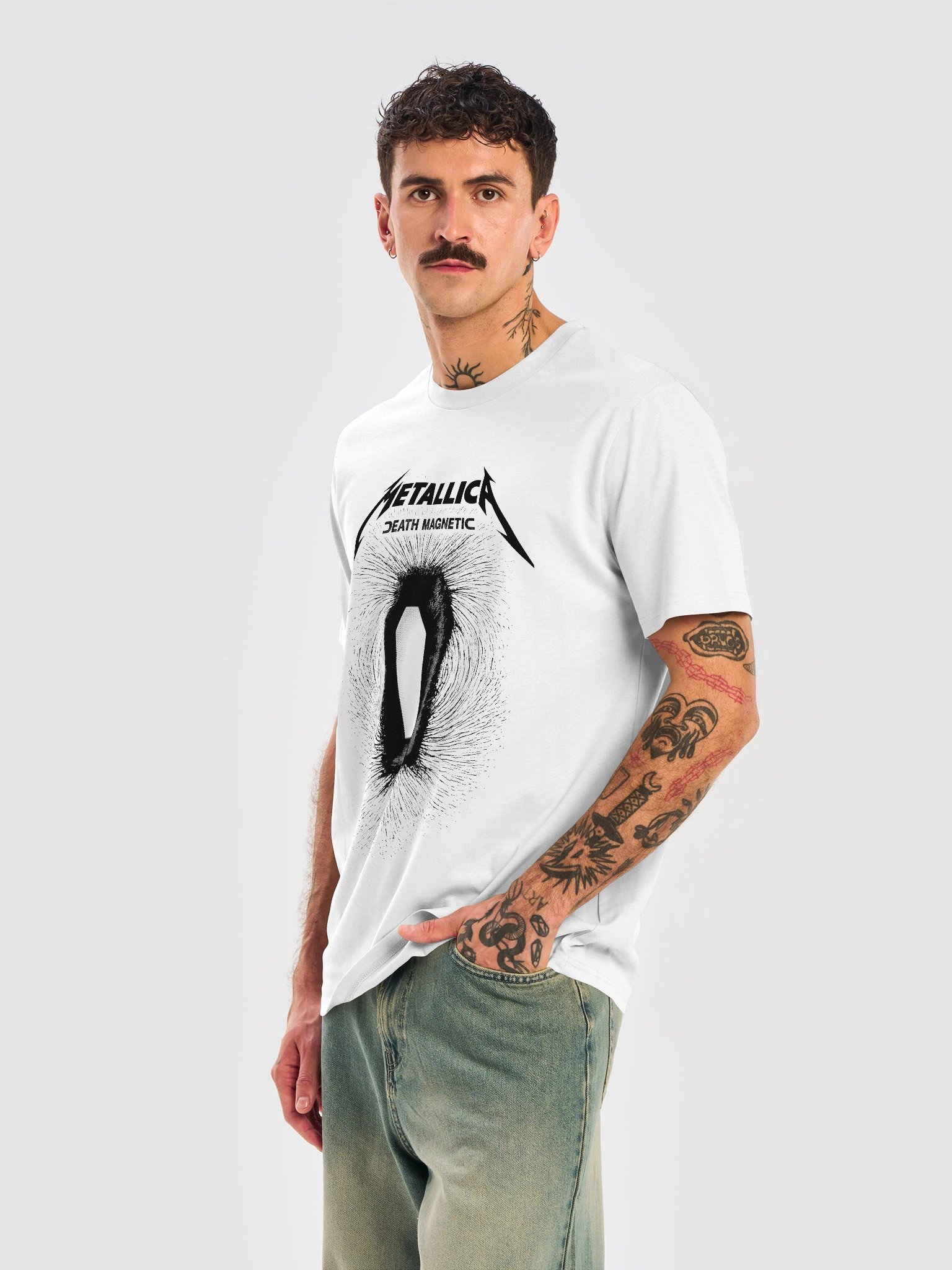 "Metallica Death Magnetic" Organic Graphic Tee – Premium Heavy Metal Band Merchandise product image (6)