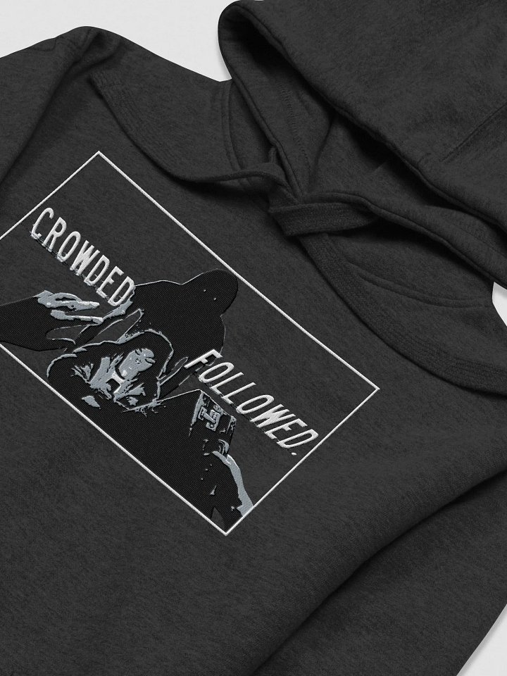 Heavyweight Embroidered CROWDED. FOLLOWED. Hoodie product image (1)