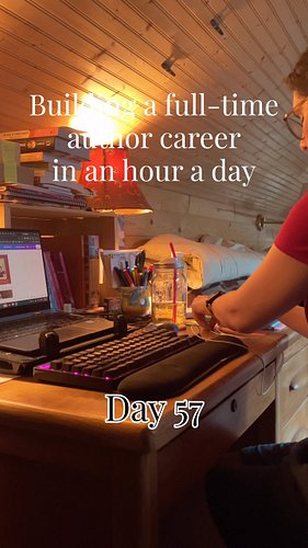 Day 57 of building a full-time author career in an hour a day. Today: marketing, now and always