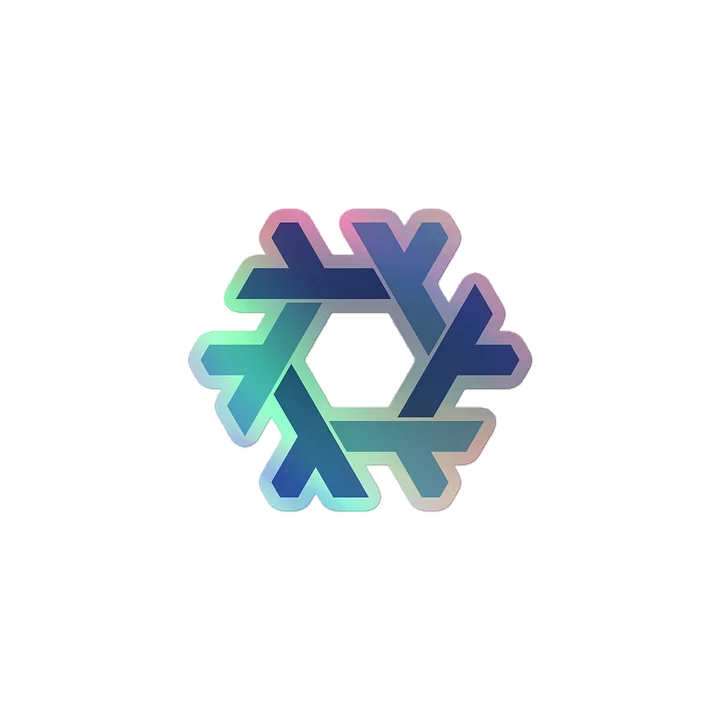 NixOS Logo Kiss-Cut Holographic Sticker product image (1)