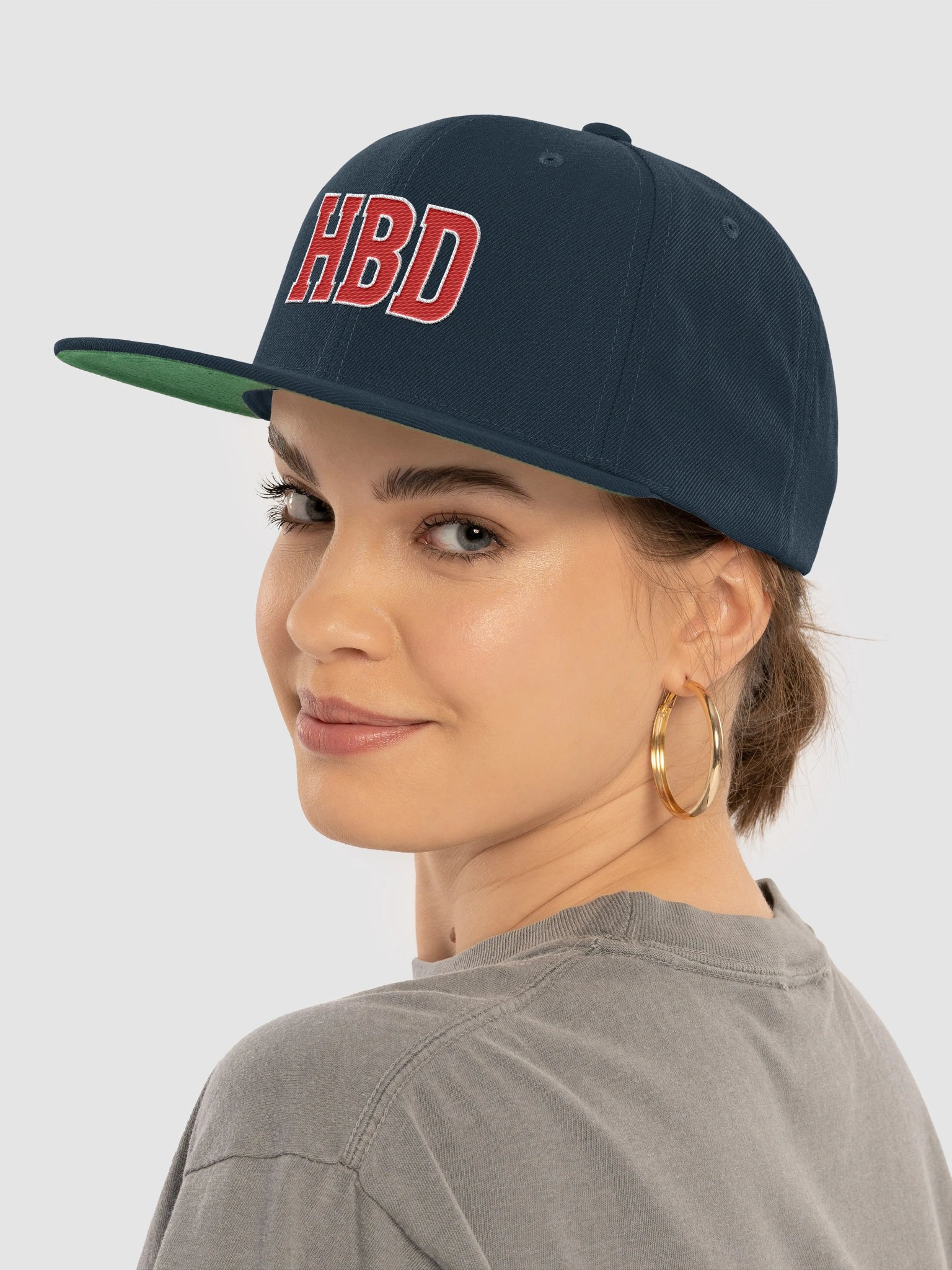 HBD Yupoong Wool Style Blend Snapback Cap product image (5)