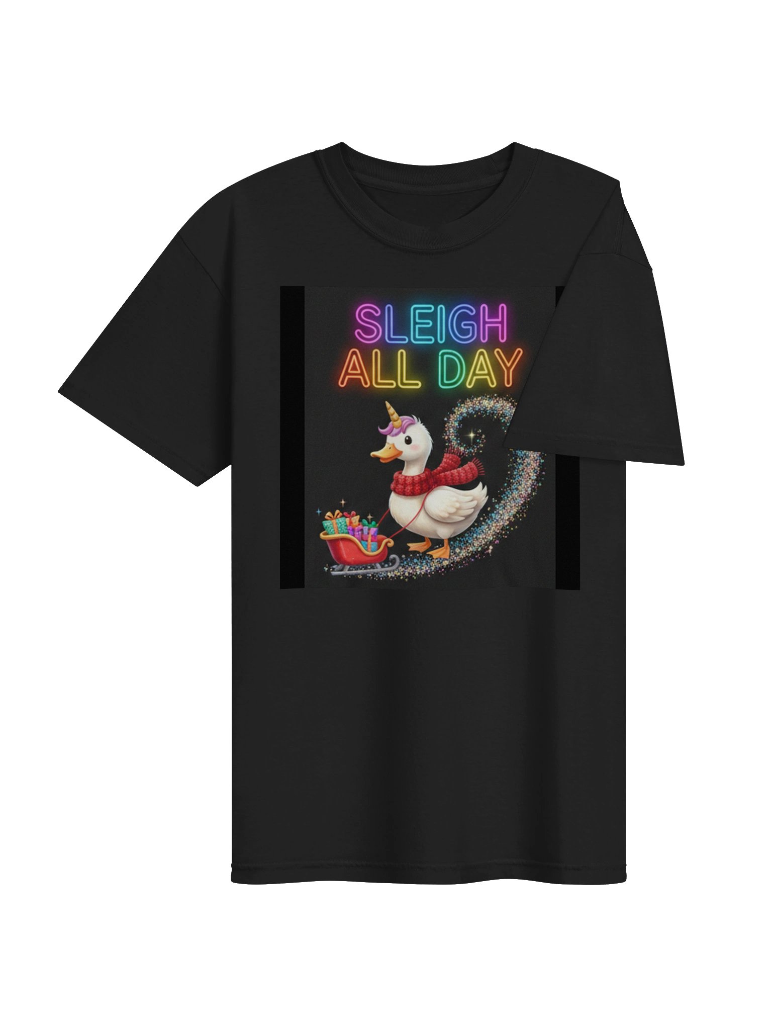 Sleigh All Day Duckicorn Holiday Tee product image (4)