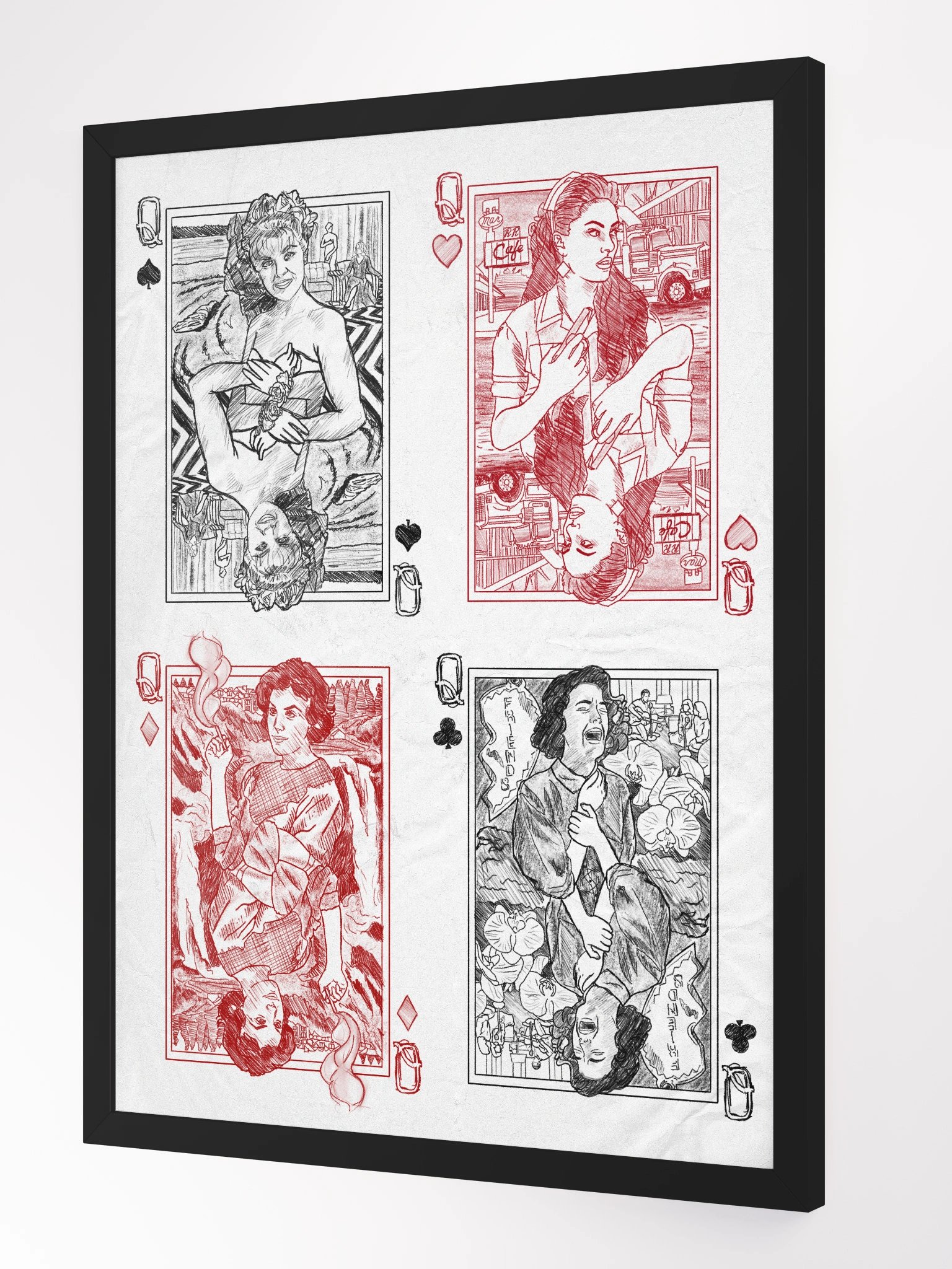 Four Queens, Two Peaks Framed Poster product image (2)
