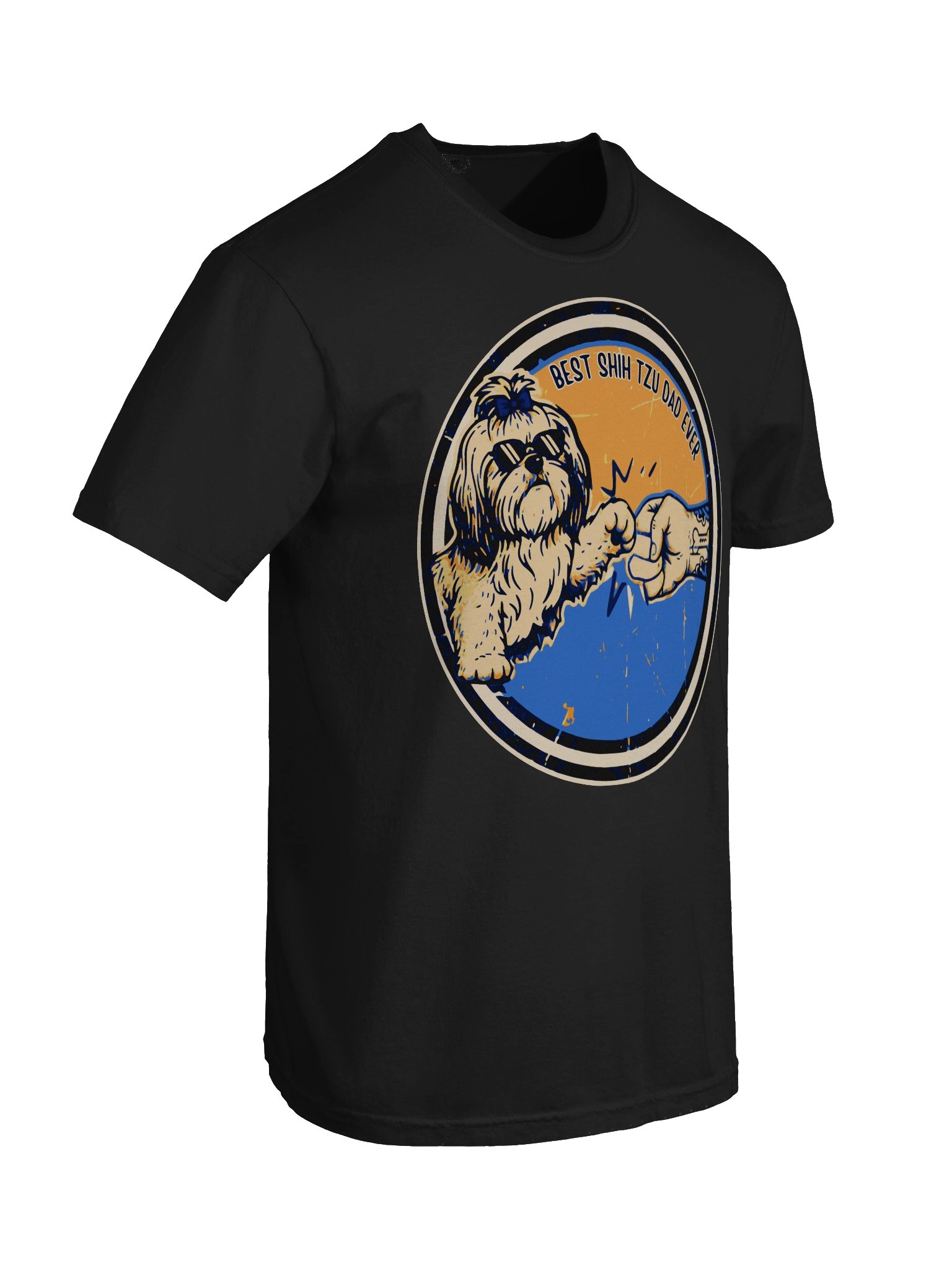 Best Shih Tzu Dad Ever Fist Bump T-Shirt product image (5)