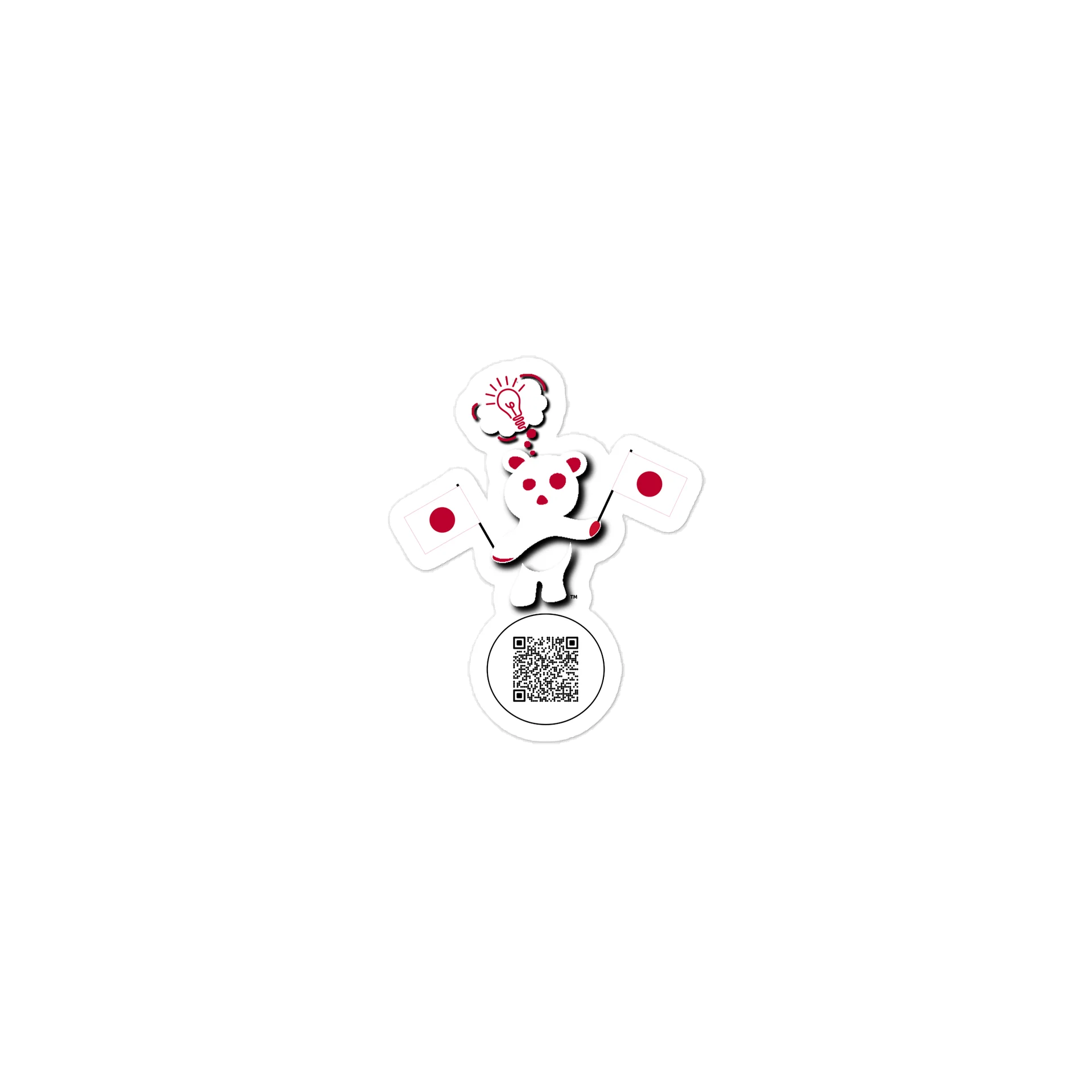 Japan — Country Bear Sticker | BehrBrained Media product image (1)