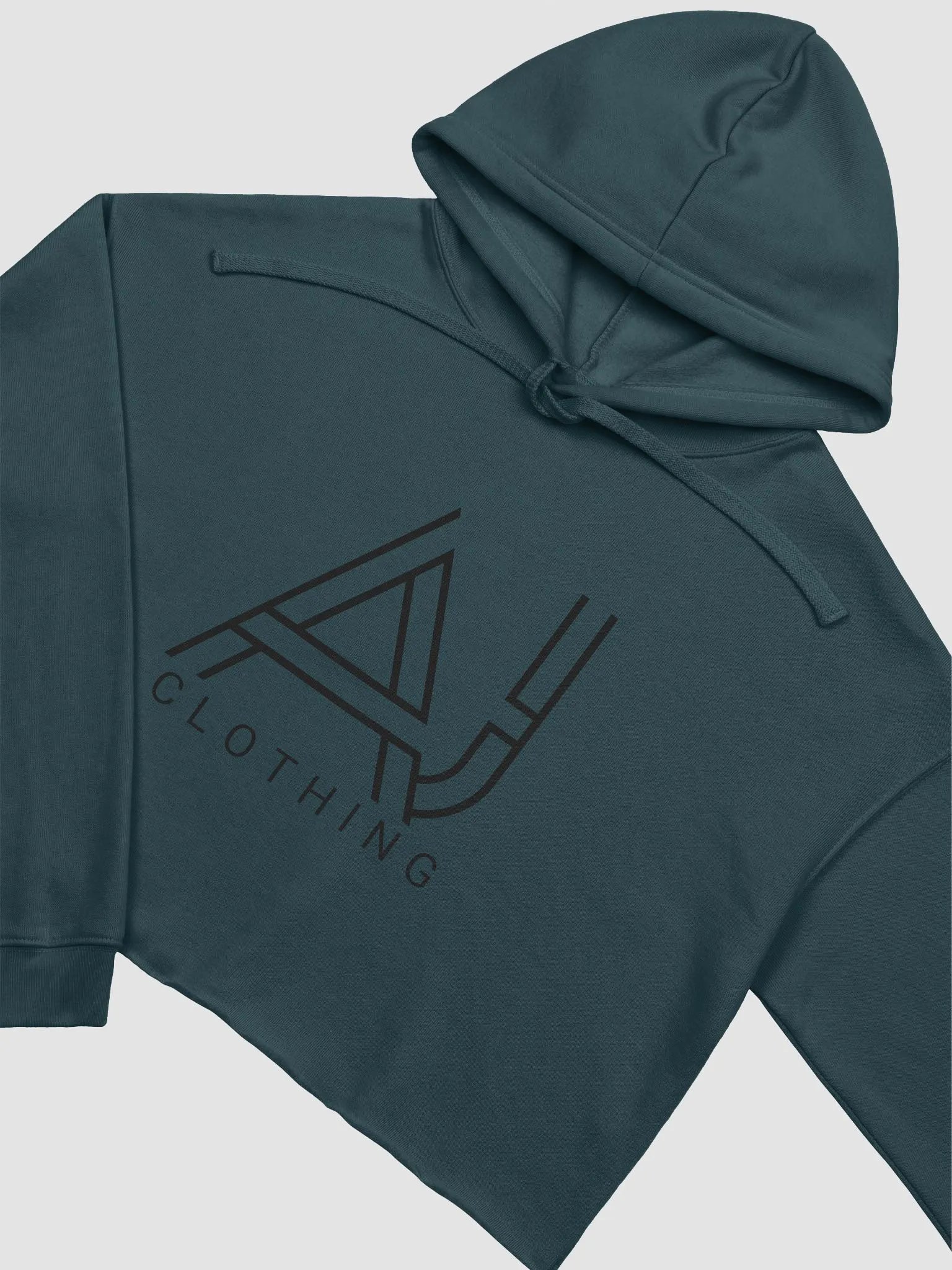Crop top fleece hoodies Women Large logo product image (19)