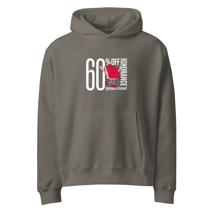 Men's Oversized Hoodie | Philosophical & Streetwear Organic Cotton Design product image (1)