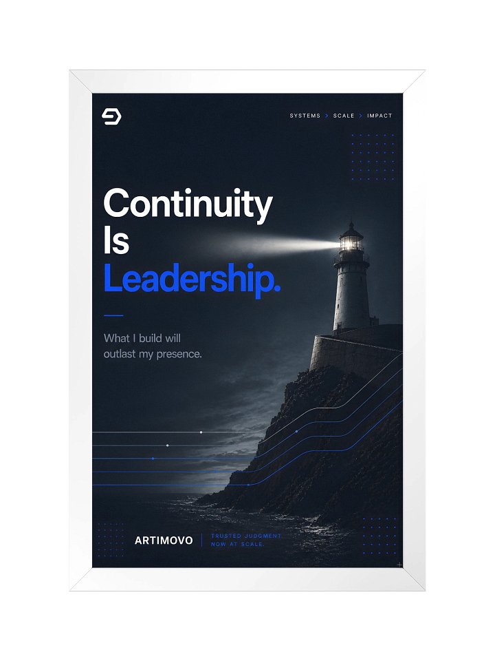 Continuity Is Leadership — Framed Leadership Print product image (9)