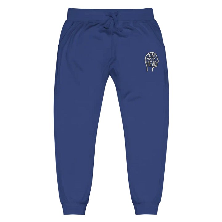 In My Head (lined design) embroidered fleece sweatpants product image (14)