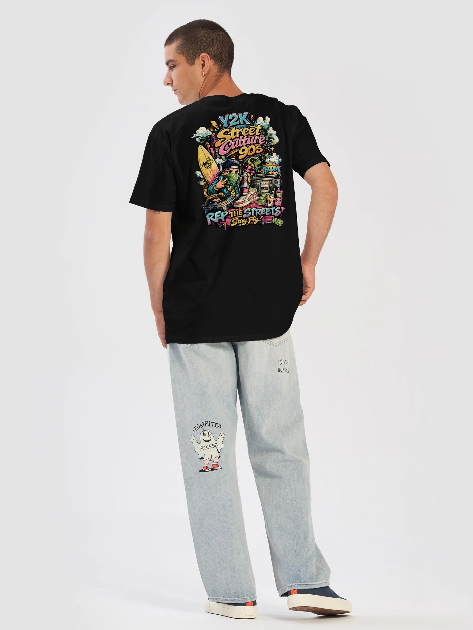 Y2K Street Culture Graffiti Tee product image (1)