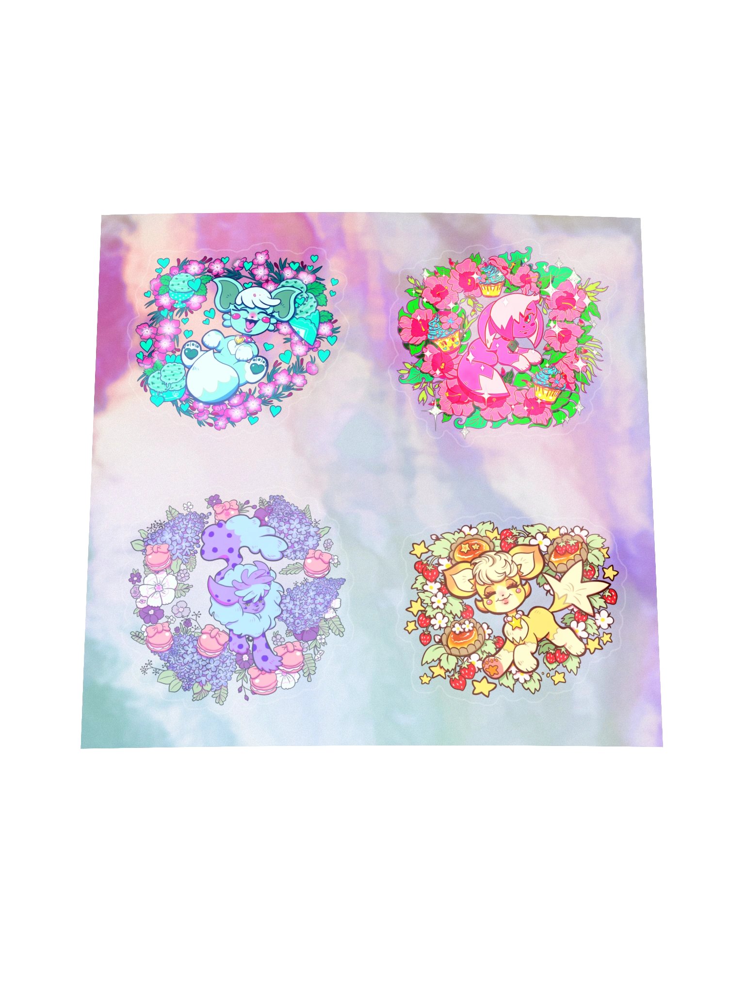 Holographic Fox Stickers product image (1)