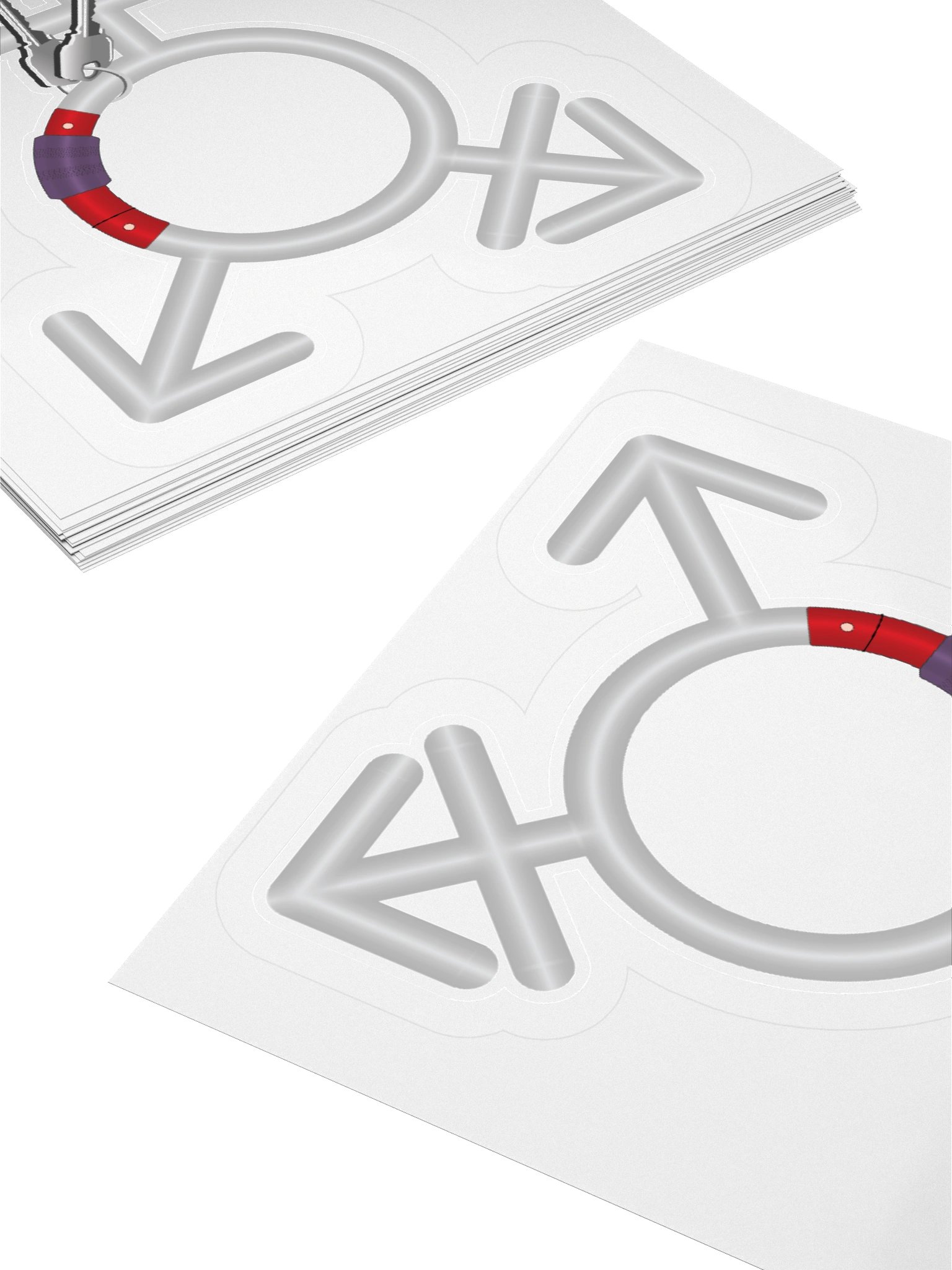 Transgender Symbol Carabiner Sticker product image (10)