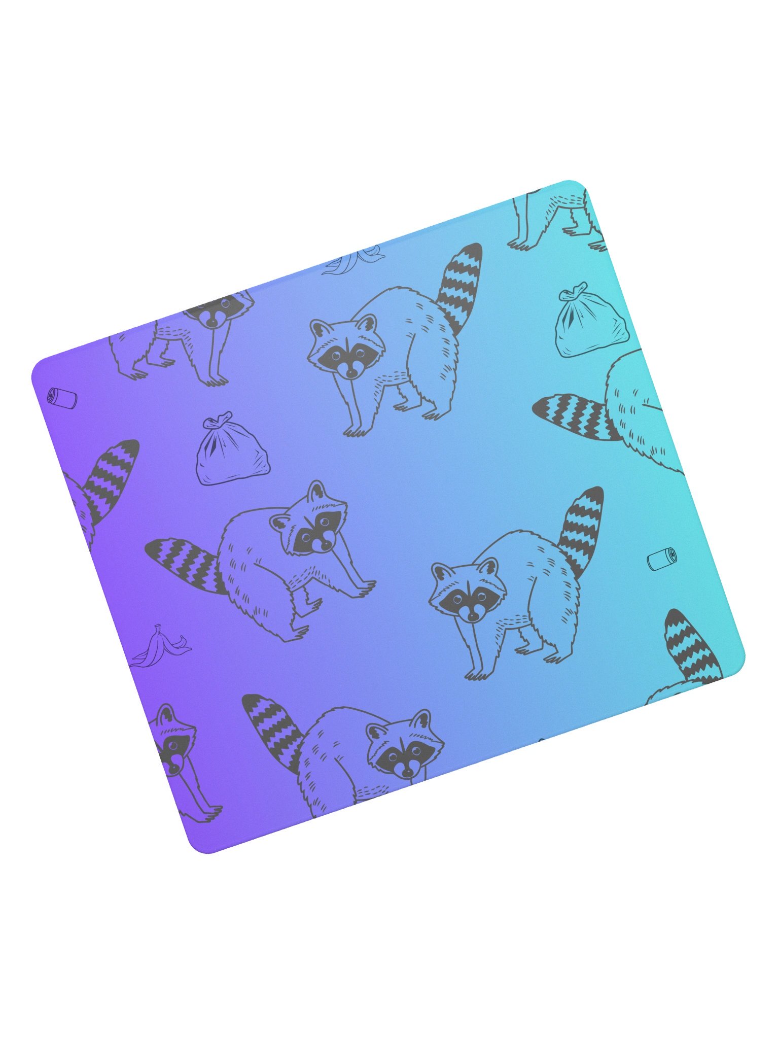 Raccoon Trash Crew Gaming Mouse Pad product image (5)